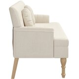  Klupa s jastucima 113 x 64,5 x 75,5 cm platnena | shoptok.hr