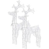  Božični severni jelen 2 kosa 60x16x100 cm iz akrila, (20707829) | Shoptok.si