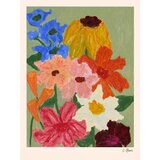 The Poster Club Plakat 50x70 cm Flowers on Sage Green – Carla Llanos – | shoptok.hr