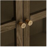 House Nordic Temno rjava vitrina v hrastovem dekorju 90x180x40 cm Zamora – | Shoptok.si