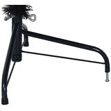  Umjetna polovica božićnog drvca sa stalkom crna 180 cm PVC | shoptok.hr