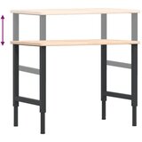  Radni stol 100x60x(71,5-98) cm od masivne hrastovine pravokutni | shoptok.hr