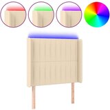  Uzglavlje krem 93 x 16 x 118/128 cm od tkanine | shoptok.hr