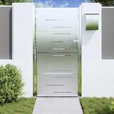  Vrtna vrata 85 x 174 cm Nehrđajući čelik Može se zaključati | shoptok.hr