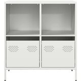 vidaXL Komoda bela 68x39x73,5 cm hladno valjano jeklo | Shoptok.si