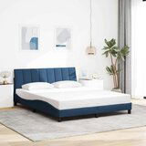  Okvir za krevet bez madraca plavi 160x200 cm od tkanine - Plava 160 x 200 cm Cijene