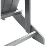  Adirondack stolice s podnožjima 2 kom svjetlosiva HDPE | shoptok.hr