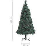  Umjetno božićno drvce sa stalkom zeleno 150 cm PET | shoptok.hr