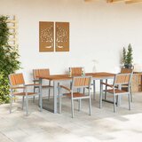  Stolica koja se može slagati 6 pcs Smeđa 56 x 57 x 87 cm | shoptok.hr