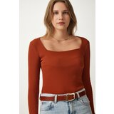  Women's Tile Square Collar Corduroy Knitted Blouse | shoptok.hr