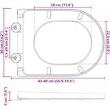  WC daska Antracit 49 x 36 x 4 cm Duroplast | shoptok.hr