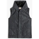 Koton Hooded Sleeveless Vest Pocket Detail Wind Flap | Shoptok.si