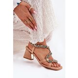 ARTIKER Womens Heeled Sandals With Crystals | ePonuda.com