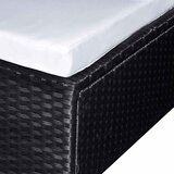  6-dijelna vrtna garnitura od poliratana s jastucima crna | shoptok.hr