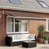  Povlačivi tende Sivosmeđa 3,5 x 2 m Poliester i aluminij | shoptok.hr