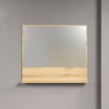 MID.YOU KOPALNI&amp;Scaron;KO OGLEDALO, 80/74/14 cm steklo, leseni material Slike