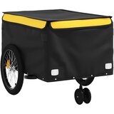 Prikolica za bicikl crno-žuta 45 kg željezna | shoptok.hr