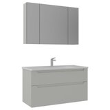 Hanah home Kupatilski ormarić sa umivaonikom i ogledalom (2 komada) Messina 100 v2 388 | Eponuda.com