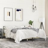 Maison Chic Posteljni okvir - Dvoposteljna postelja - Zakonska postelja sonoma hrast 160x200 cm inž. les in kovina-J5554, (21767880) | Shoptok.si