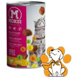Moksi adult cat chicken 415g, vlažna hrana za odrasle mačke sa piletinom