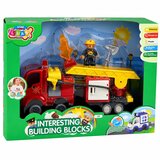  Fire Department Motorized Fire Truck Firefighter Figure Building Blocks Set | Shoptok.si