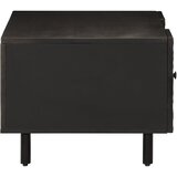  Stolić za kavu crni 100 x 54 x 40 cm od masivnog drva manga | Eponuda.com