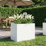  Vrtna saksija Bijela 60 x 40 x 50 cm Čelična vrata | shoptok.hr