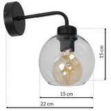 Zidna lampa SOFIA 1xE27/60W/230V prozirna | Eponuda.com