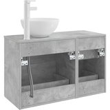  Set namještaja za kupaonicu 2 kom. Betonska siva 49,5 x 41 x 80 cm | shoptok.hr