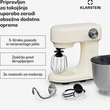 Klarstein Bella Evo kuhinjski robot | planetarni mešalni sistem | 3 mešalni nastavki | 1500 W | 5 l | Shoptok.si