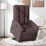 The Living Store Električni masažni naslanjač s funkcijo vstajanja temno rjav - Električni Masažni Naslanjač S Funkcijo Vstajanja, (21572658) | Shoptok.si