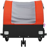 Prikolica za bicikl crno-narančasta 30 kg željezna | shoptok.hr