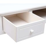  Pisaći stol bijeli 110 x 45 x 76 cm drveni - Bijela | shoptok.hr