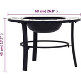 Posuda za vatru s mozaikom zelena 68 cm keramička | shoptok.hr