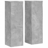 Furnova Stojalo za rastline 2 kosa betonsko sivo 25x25x80 cm inž. les, (22014485) | Shoptok.si