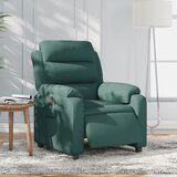 Maison Chic Električni naslanjač - Relax naslanjač temno zeleno blago, (22062173) | Shoptok.si
