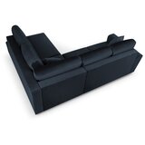 Cosmopolitan Design Tamno plava baršunasti sklopiva/s prostorom za odlaganje kutna garnitura (s desnim kutom/u obliku slova L) Kyoto – | shoptok.hr