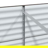  Vrtna Povišena Gredica Smeđa 400x80x81 cm Galvanizirani Čelik | shoptok.hr