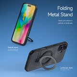 Dux ducis Aimo Mag ovitek z MagSafe in stojalom za iPhone 16 Plus - črn | Shoptok.si