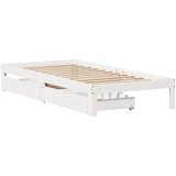  Okvir kreveta s ladicama bez madraca bijeli 75x190 cm | Eponuda.com