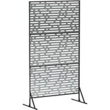  Zaslon za privatnost 100 x 50 x 180 cm Pocinčani čelik Srebrna | shoptok.hr