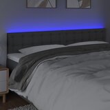 LED uzglavlje tamnosivo 160x5x78/88 cm od tkanine | shoptok.hr