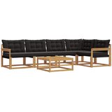  Set vanjskih sofa 6 kom. Bijela i crna | shoptok.hr