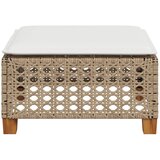  Vrtni stolac s jastukom bež 63,5x56x32 cm poliratan | Eponuda.ba