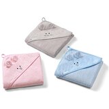 BabyOno ručnik bambus 100x100 cm, with ears, roza | shoptok.hr