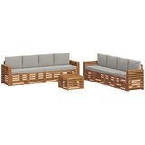  Set vanjskih sofa 9 kom. Prirodna i svjetlosiva | shoptok.hr