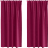 vidaXL Zavese za zatemnitev z obroči 2 pcs Vinorodna rdeča, (5000149344) | Shoptok.si