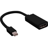 Mini-DisplayPort / HDMI adapterski kabel mini DisplayPort vtič\, HDMI-A vtičnica 0.15 m črna 12.99.3130 DisplayPort kabel, (20419118)