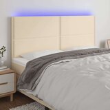  Uzglavlje krem 200x5x118/128 cm od tkanine Cijene