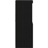  Stranska omara z LED lučkami Črna hrast 41x37x100 cm | Shoptok.si